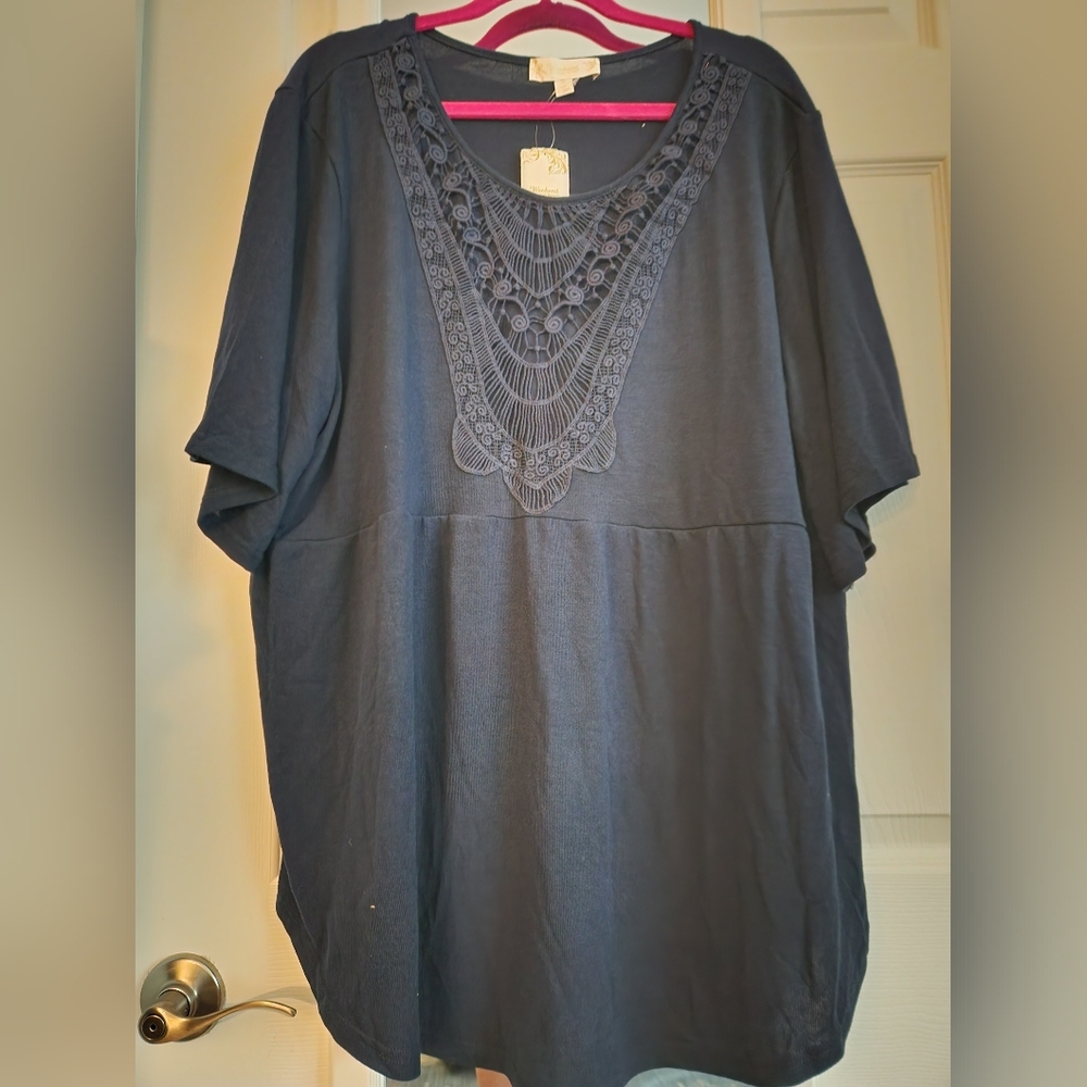 NWT Navy Top